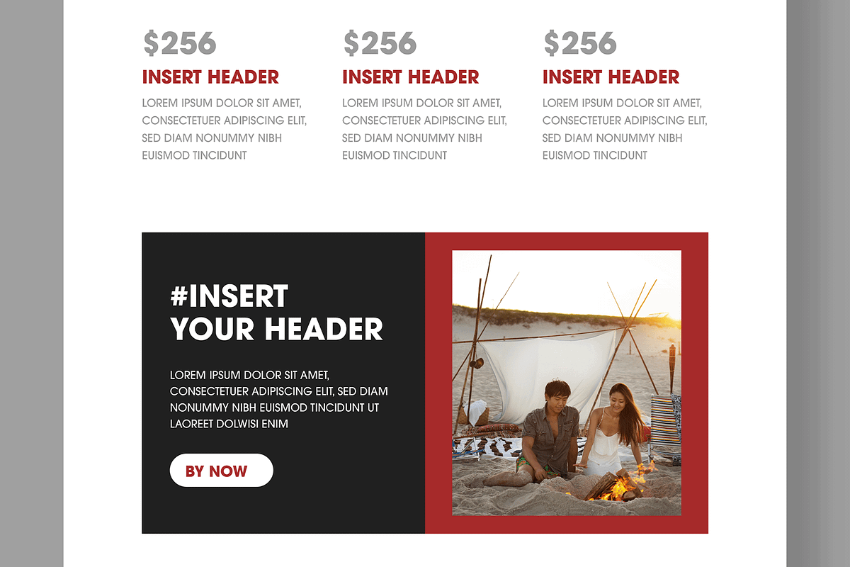 Responsive Email Newsletter Template, a Landing Page Template by MightyDesign (Photo 4 of 9)