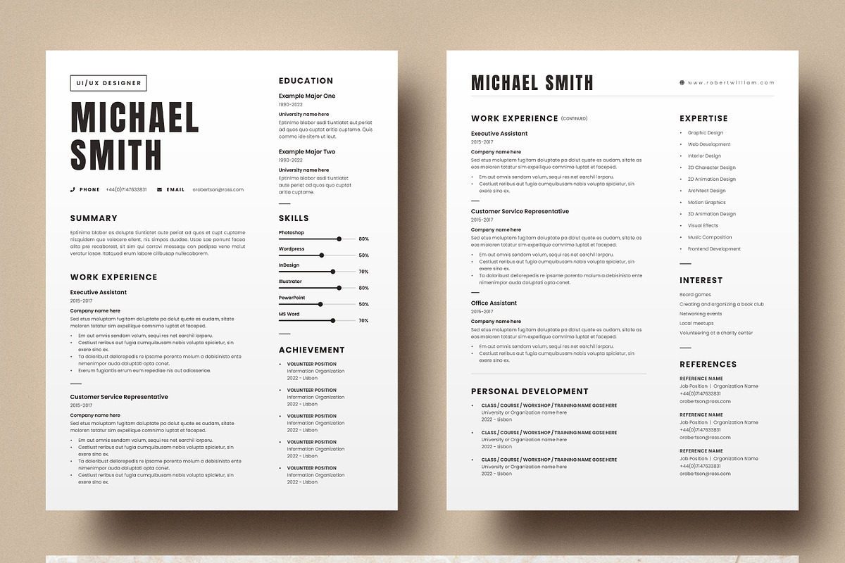 ATS Compatible Resume, CV
