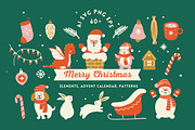 Merry Christmas Svg, Ai, Png, Eps, a Decorative Illustration by Elena_Sedova (Thumbnail 1 of 6)