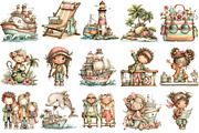 Cruise Adventure Summer Clipart, an Illustration by OK Design (Thumbnail 3 of 6)