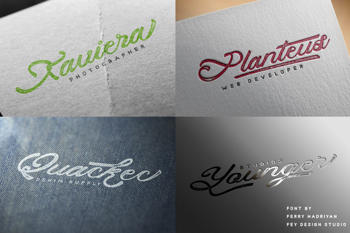 Real Stones - Clean+Rough+Extra, a Script Font by FHFont (Photo 9 of 10)