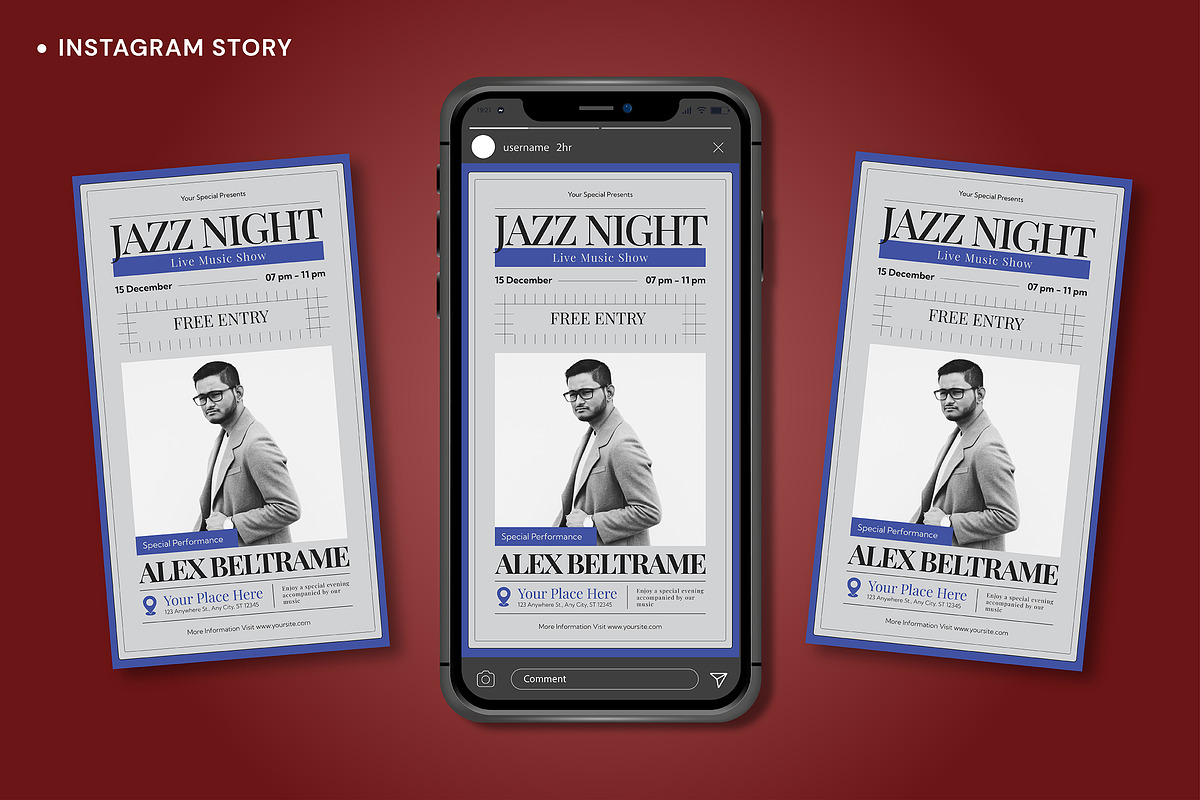 Jazz Night Music Flyer, a Flyer Template by VanillineGraph (Photo 4 of 4)