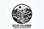 60 Eco Globe Landscape Silhouette, a Technology Illustration by Amazin_art (Thumbnail 35 of 44)