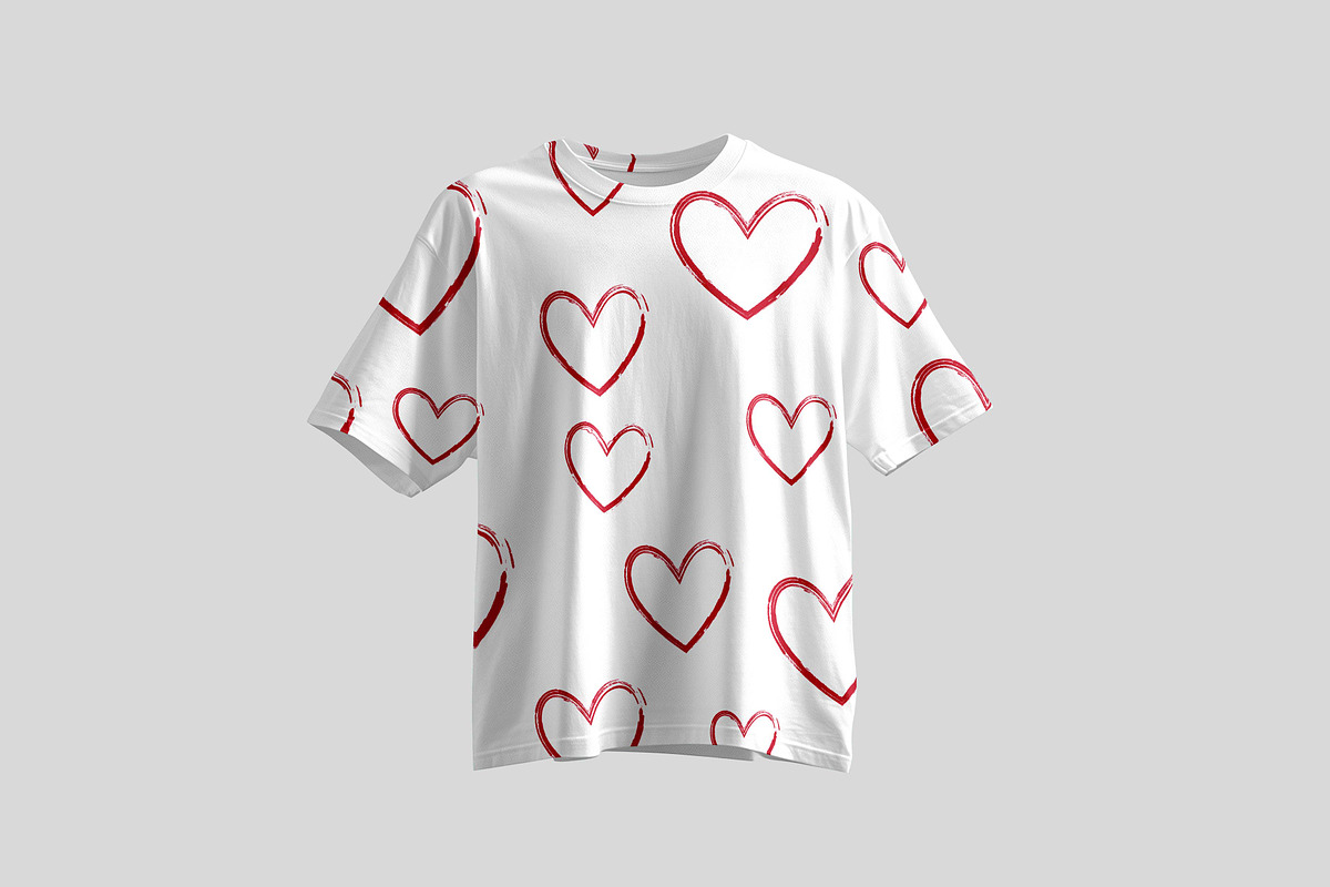 Seamless pattern red hearts, a Pattern Graphic by Viktorijareut (Photo 4 of 5)