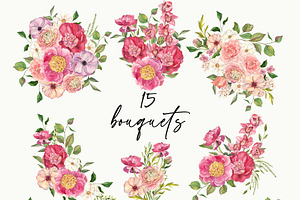 Petals & Prosecco Floral Watercolor