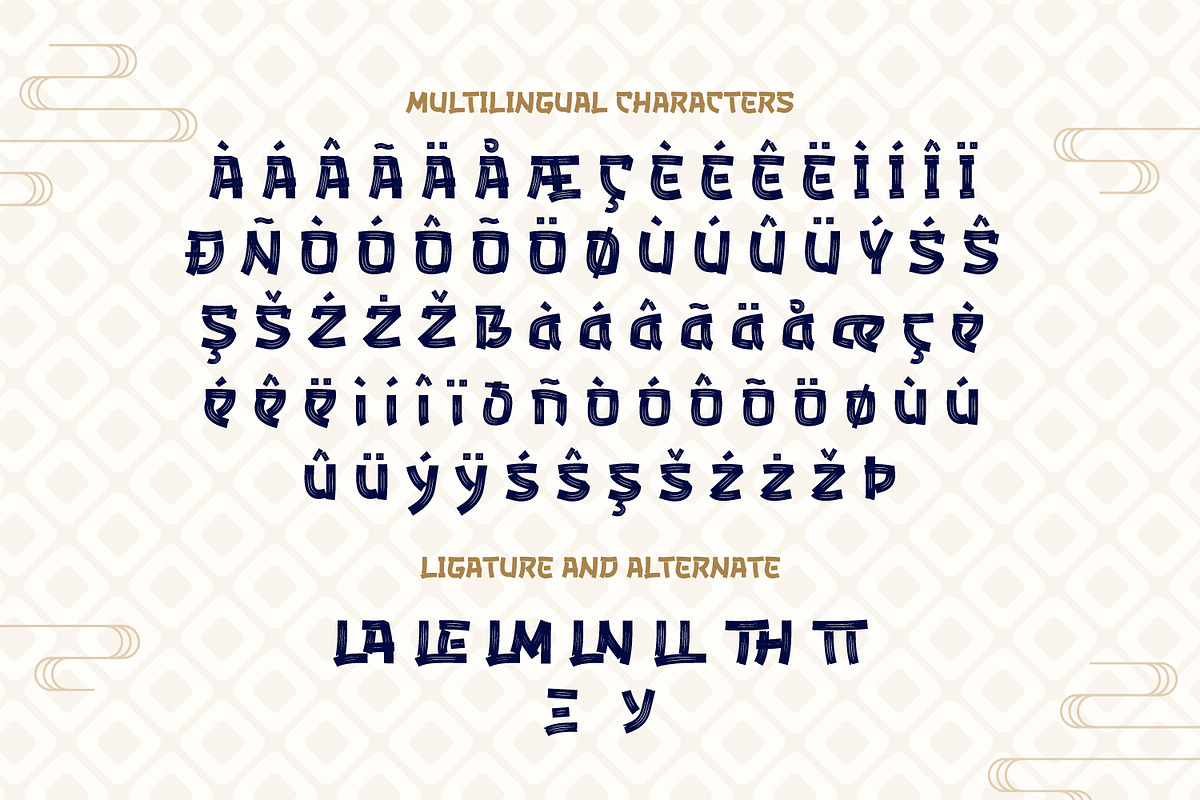 Bunkasai - Japan Inspired Font, a Sans Serif Font by tkzgraphic (Photo 9 of 11)