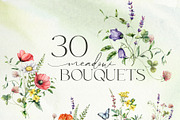 SUMMER MEADOW wildflower watercolor, a Decorative Illustration by Yuliya Derbisheva (Thumbnail 3 of 16)