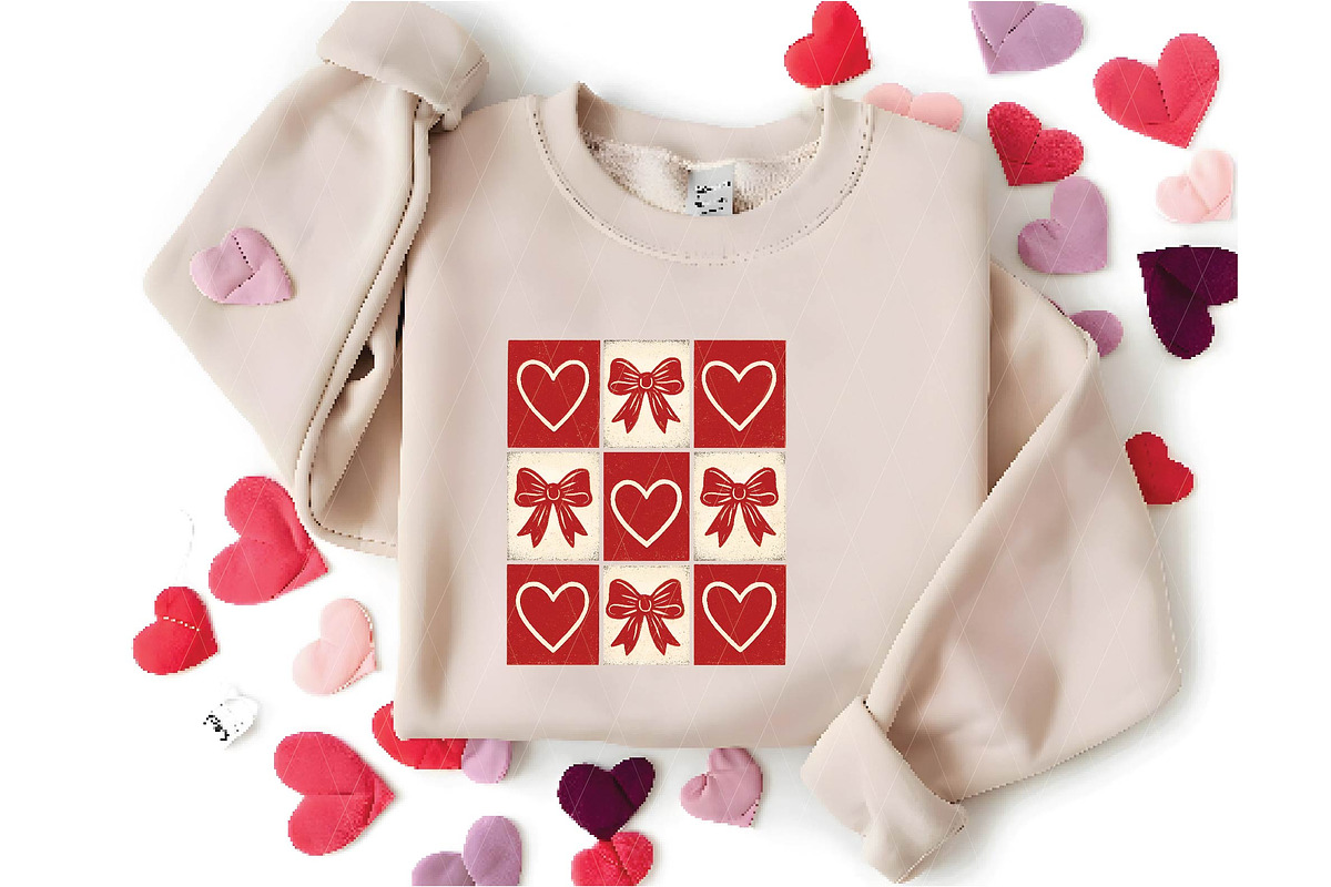 Retro Checkered Valentine's SVG PNG, an Illustration by DreamPrint404 (Photo 6 of 8)