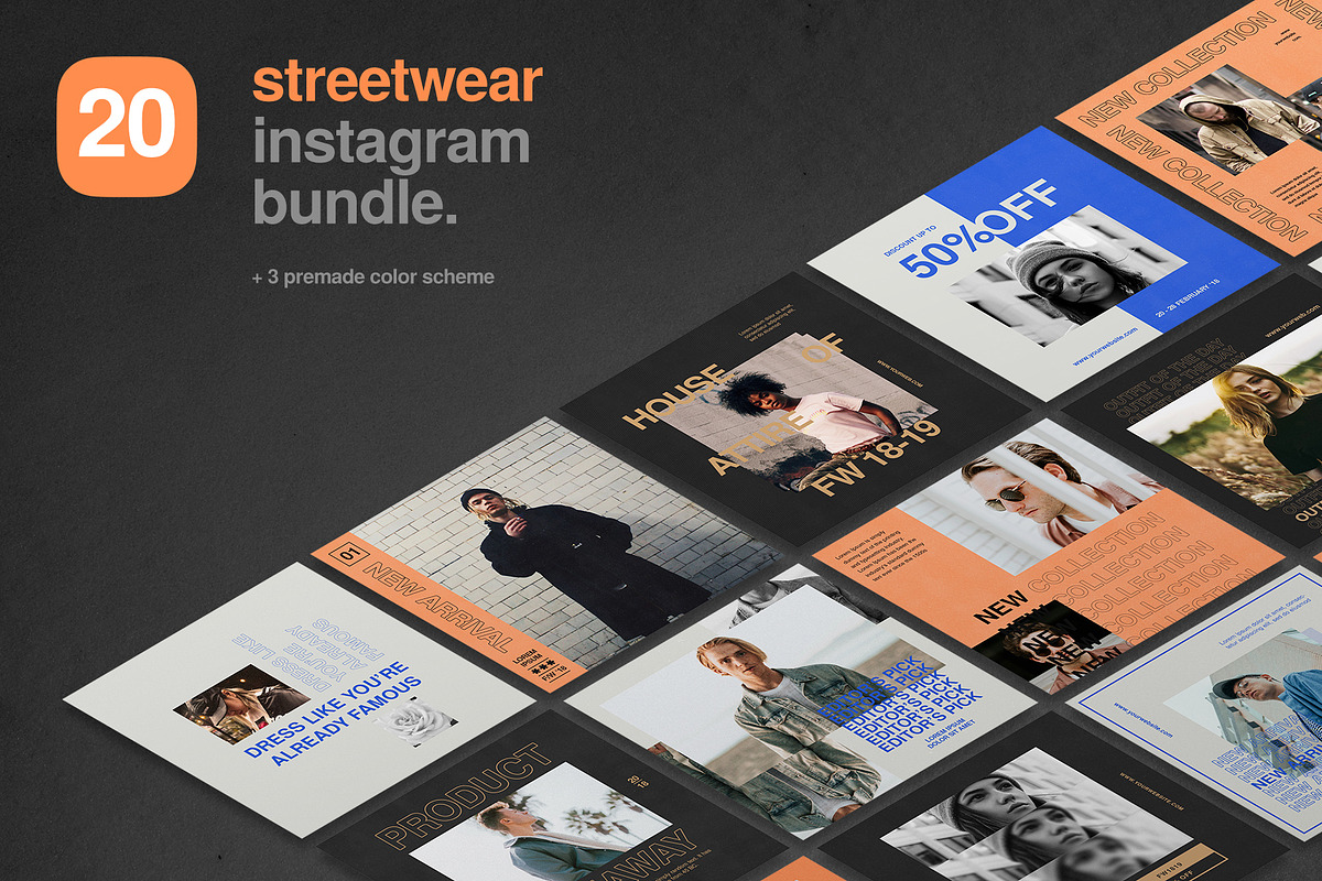 Instagram Bundle - Streetwear, a Social Media Template by muhisya (Photo 1 of 10)