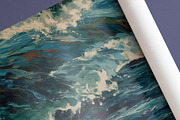 Aquatica - Ocean Oil paintings, a Pattern Graphic by Pixel Perfect Patterns (Thumbnail 4 of 9)