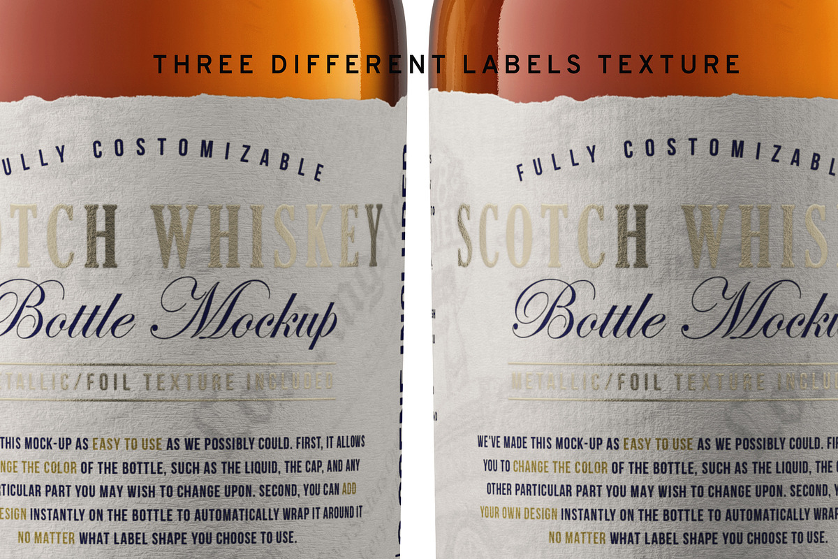 Scotch Whiskey Bottle Mockup, a Product Mockup by HexenDesigns (Photo 5 of 14)