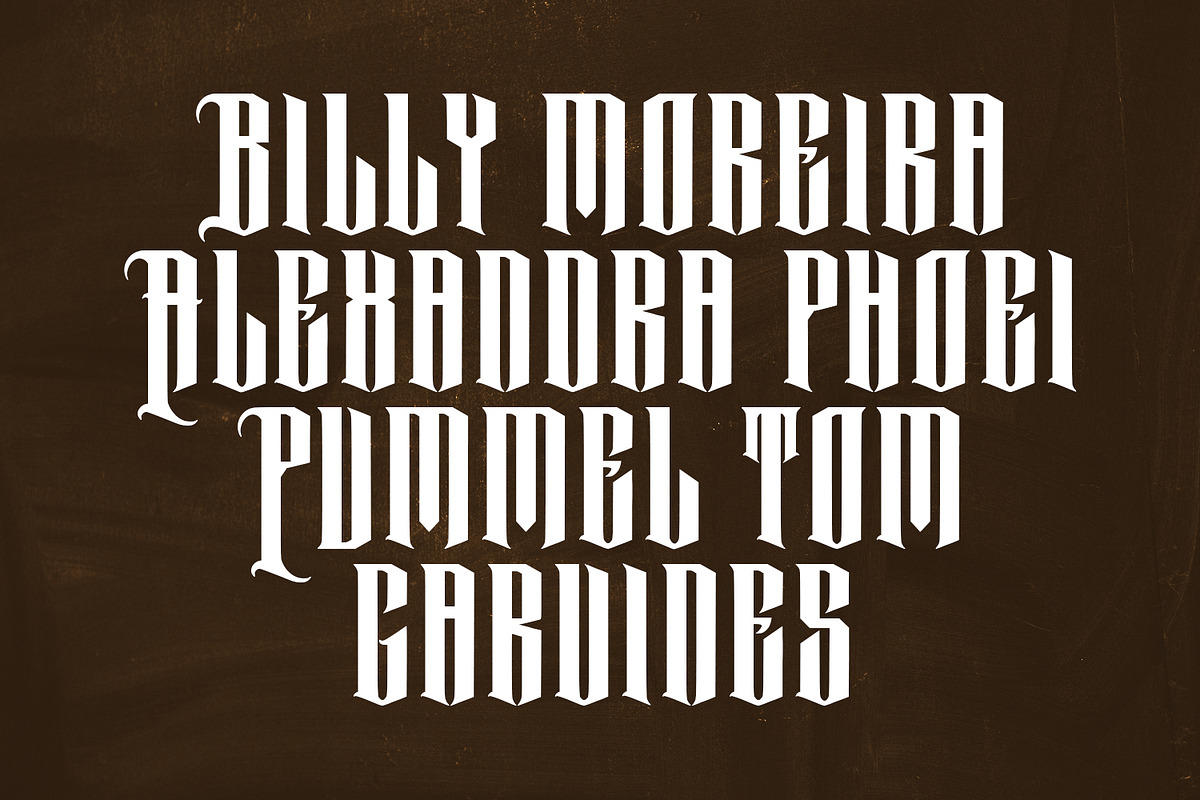 Valuckar Blackletter Display Font, a Blackletter Font by Maulana Creative (Photo 6 of 7)