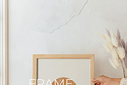 Minimalist Vertical Frame Mockup, a Household Mockup by AYAKA Studio Co. (Thumbnail 2 of 2)