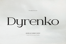 Dyrenko | Display Serif Font