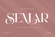 Semar - Elegant Serif Font, a Serif Font by Aqeel_Art (Thumbnail 1 of 12)