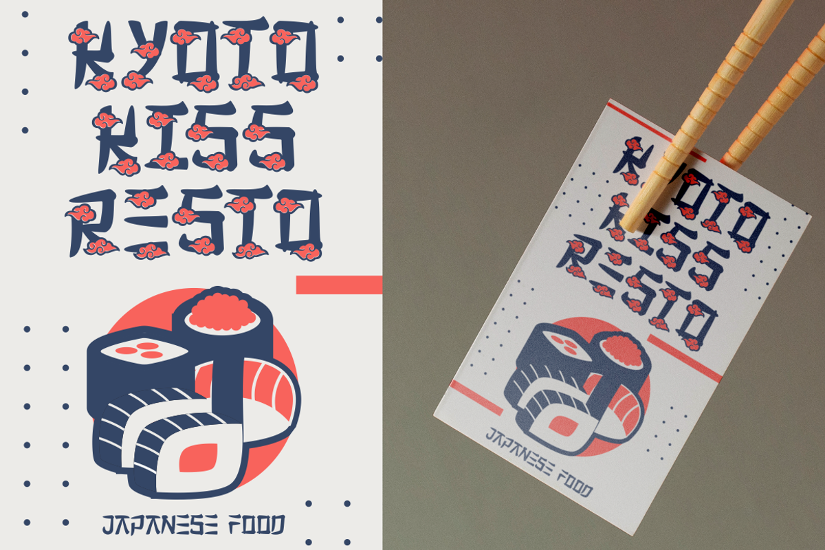 Sushi Fusion - Asian Theme Font, a Font by PutraCetol Studio (Photo 9 of 11)
