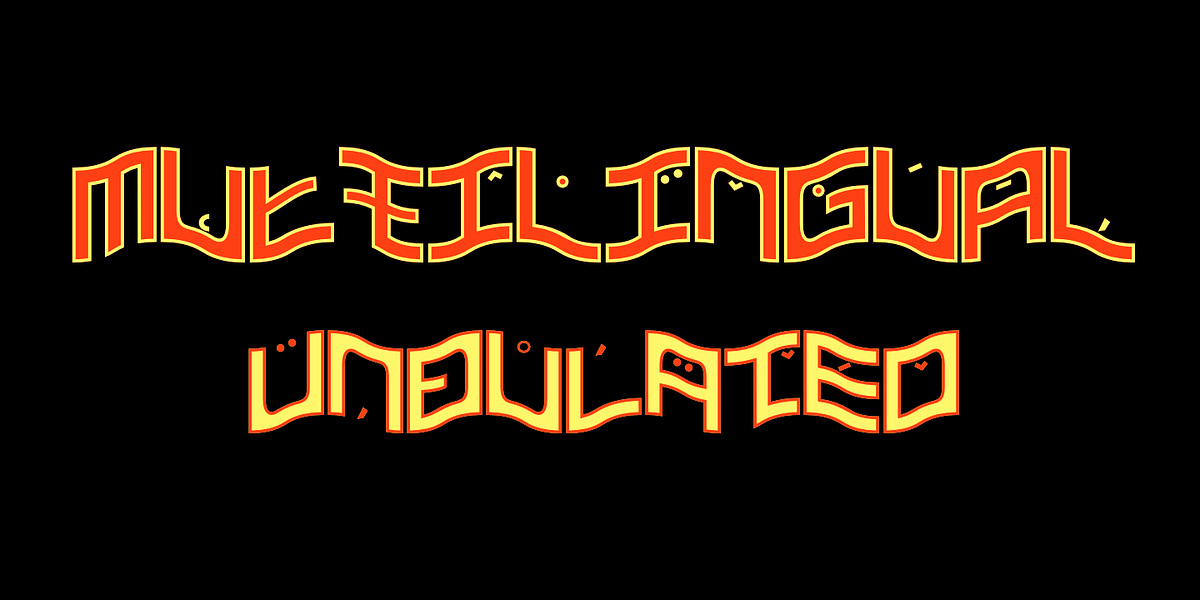 Undulated, a Font by Ingrimayne Type (Photo 6 of 6)