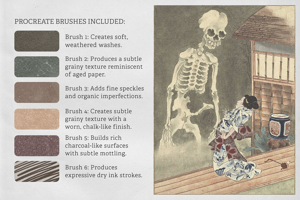 The Yokai Procreate Kit, a Brush Add-On by Digi Life (Photo 4 of 9)