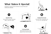 Animated Yoga Poses Illustration Set, a Sport Illustration by Creative Stall (Thumbnail 2 of 5)