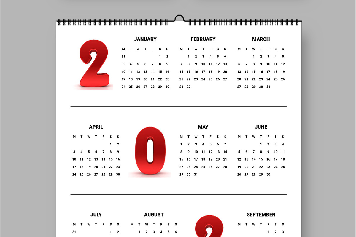 Wall Calendar 2025 to 2028, a Stationery Template by ContestDesign (Photo 5 of 6)