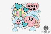 Retro Valentine Png,Valentines Vibes, an Illustration by Designking (Thumbnail 2 of 6)
