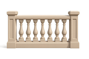 Decorative beige railing with, an Industrial Photo by ZinetroN