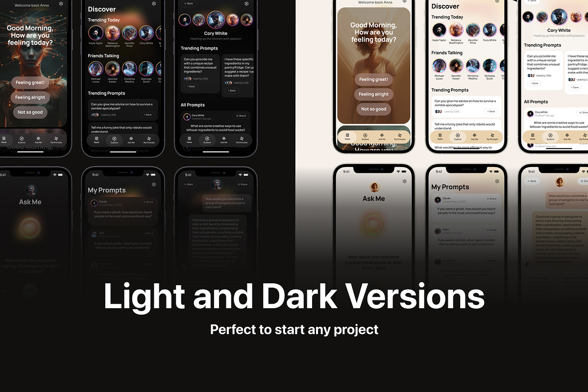 AI social network app template, an App Template by Munco Art & Design (Photo 2 of 4)