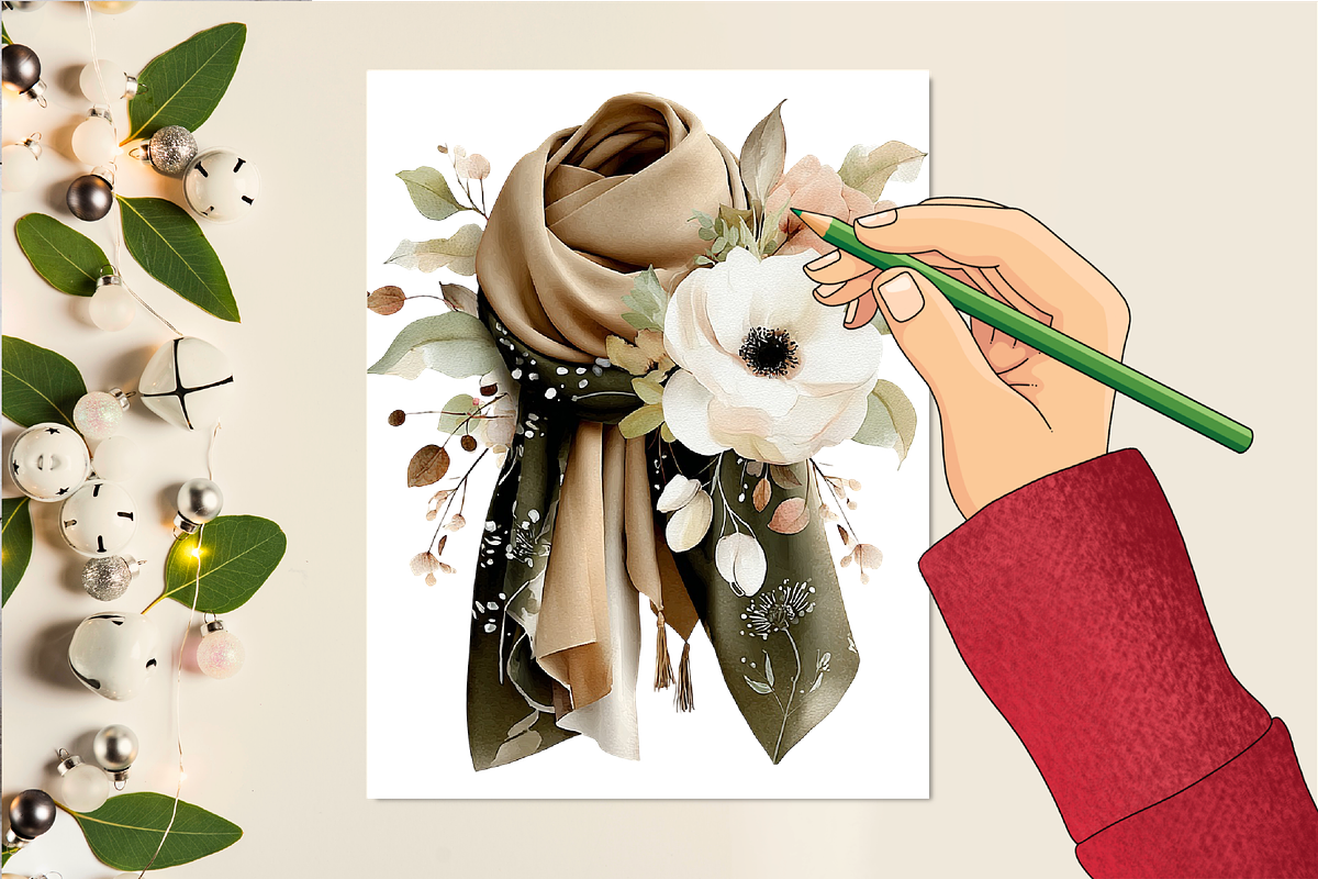 Stylish Watercolor Clipart Set, an Illustration by DreamCafeArt (Photo 5 of 6)