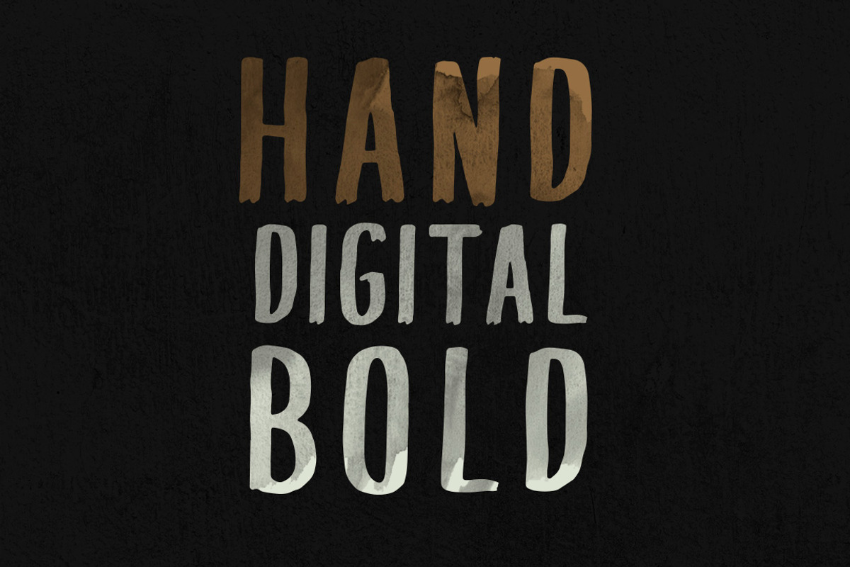 PQRS Handpainted Bold Font