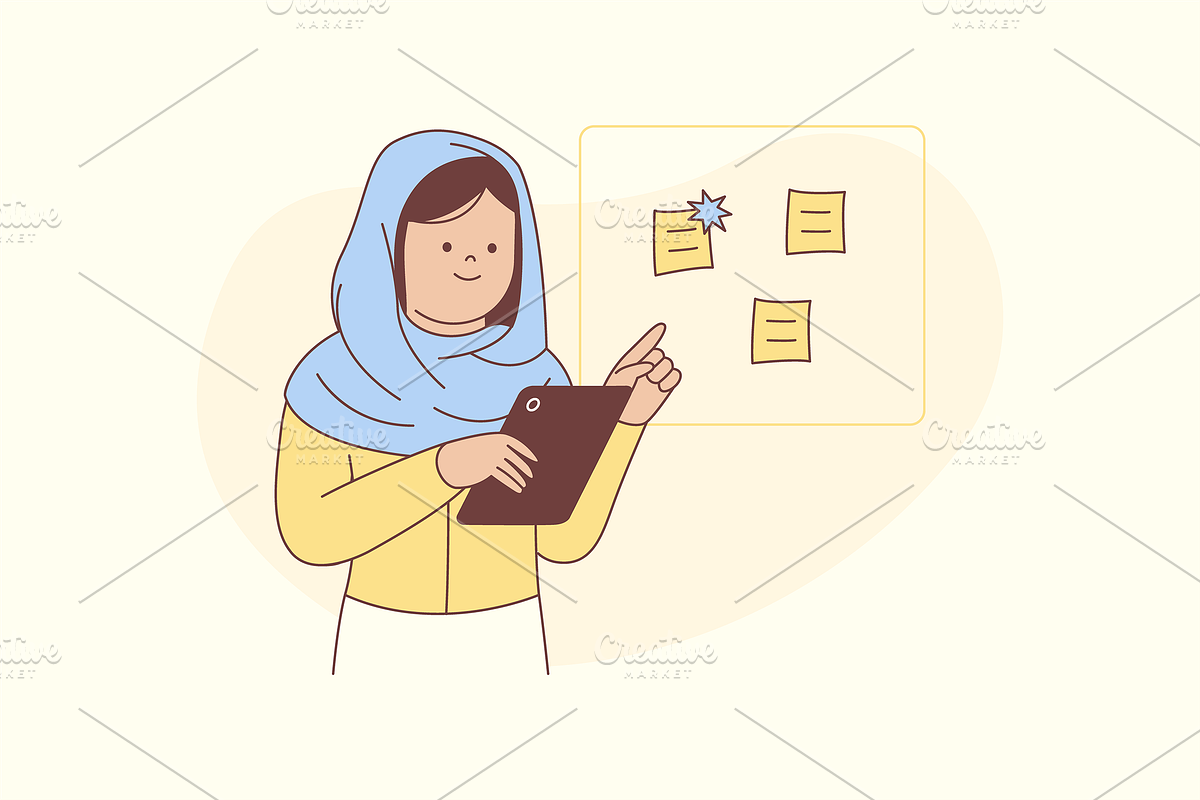 Office Working Illustration, an Object Graphic by Jump Studio (Photo 3 of 12)