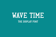 Wave Time - Serif Display Font, a Serif Font by Mightyfire (Thumbnail 1 of 3)