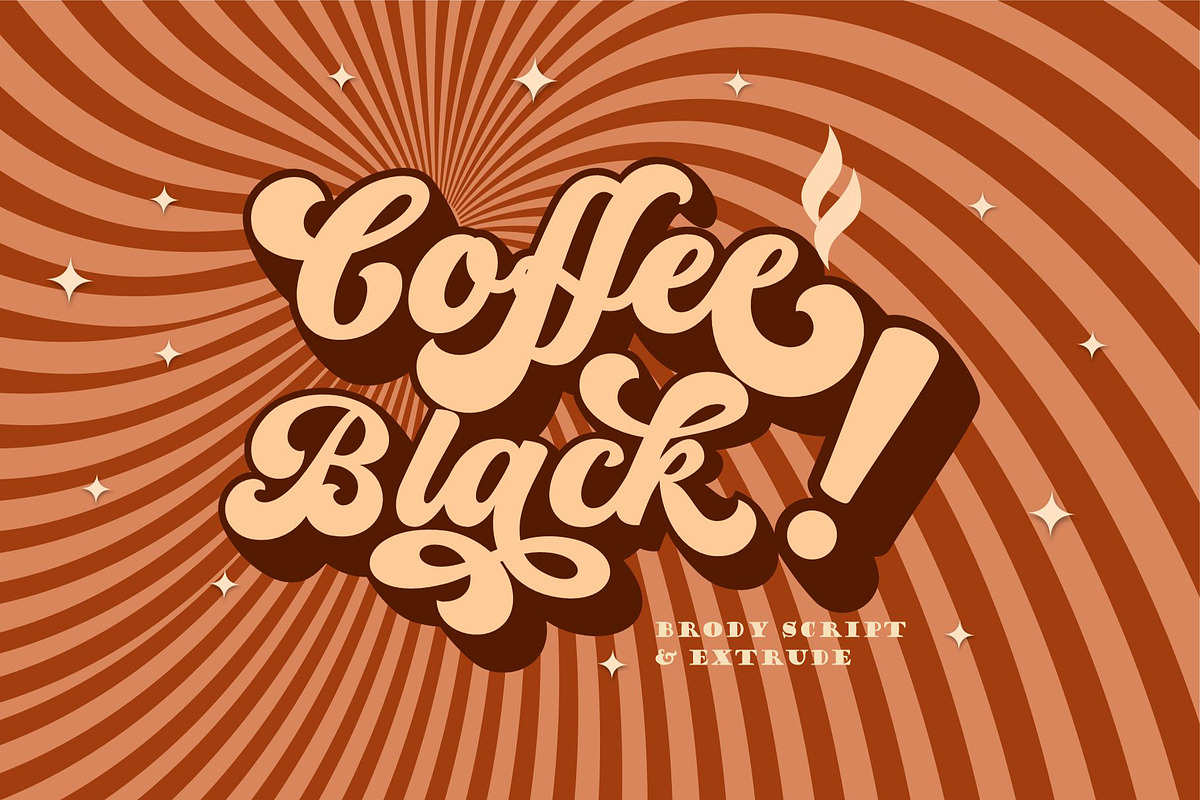 Brody Script & Extrude, a Script Font by joelmaker (Photo 11 of 15)