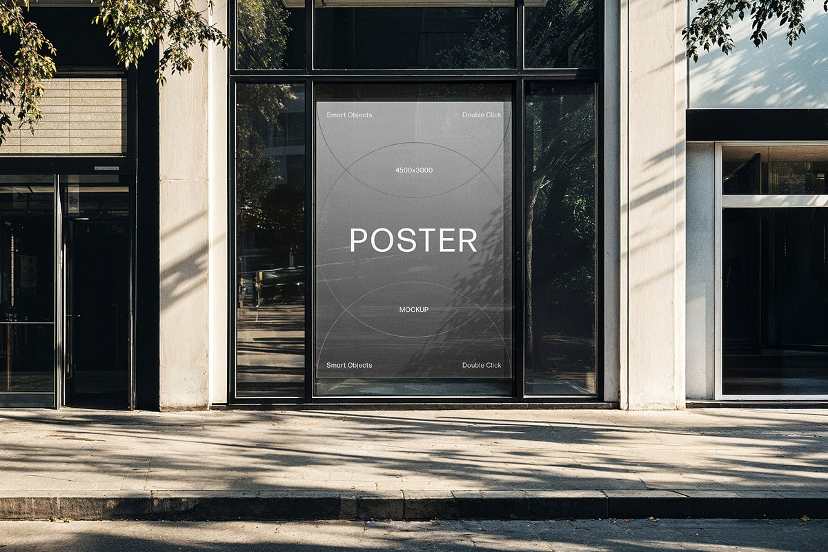 Shopfront A4 Poster Mockup, an Advertising Mockup by Design Squad (Photo 3 of 3)
