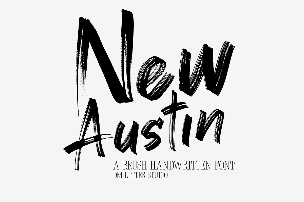 New Austin – Brush Handwritten Font, a Handwritten Font by Dm Studio (Photo 2 of 10)