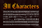 CS Saunter – Old English Font, a Blackletter Font by Craft Supply Co. (Thumbnail 8 of 8)