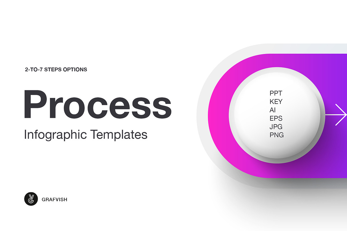 Process Step Infographic Templates, a Presentation Template by Grafvish (Photo 1 of 6)