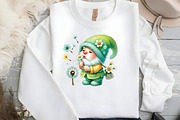 Watercolor Cute Gnomes with Daisy, an Illustration by DreamCafeArt (Thumbnail 4 of 5)
