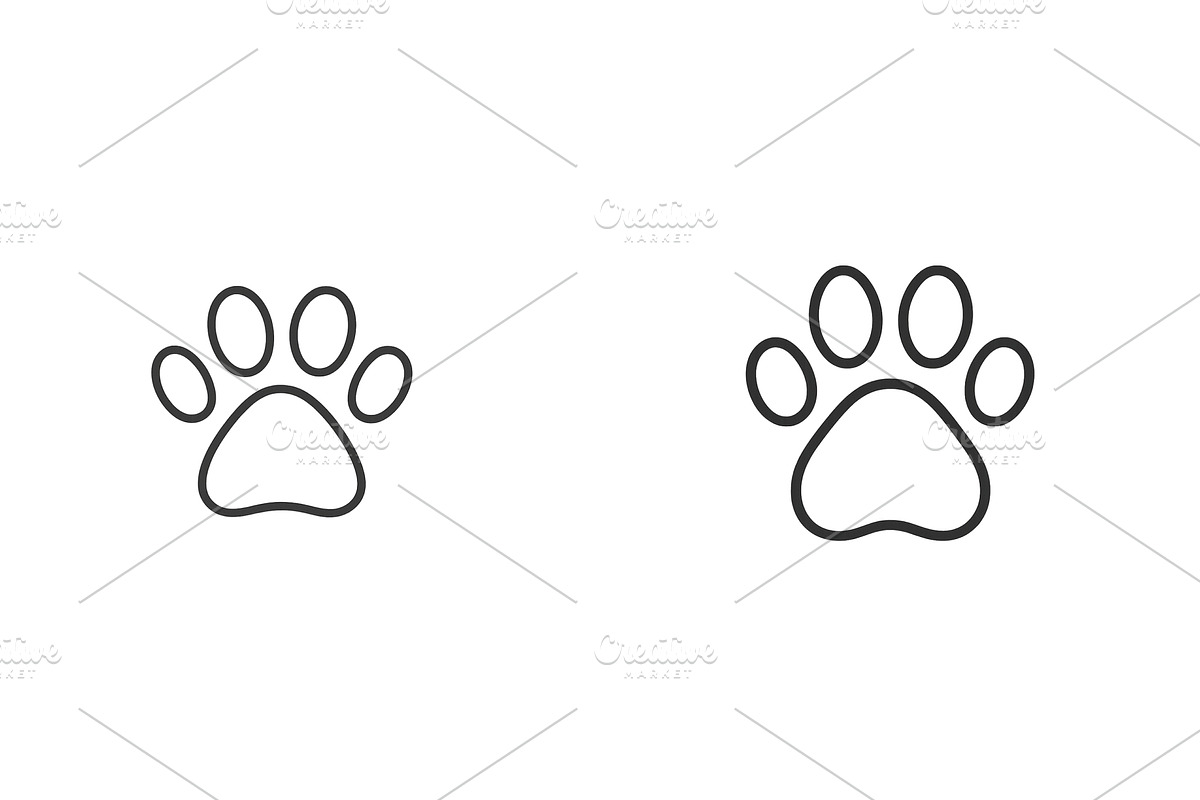 Paw prints creating a playful, an Animal Illustration by ZinetroN