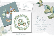 Watercolor Baby Eco Collection, a Decorative Illustration by S_ARTLOVE (Thumbnail 8 of 9)