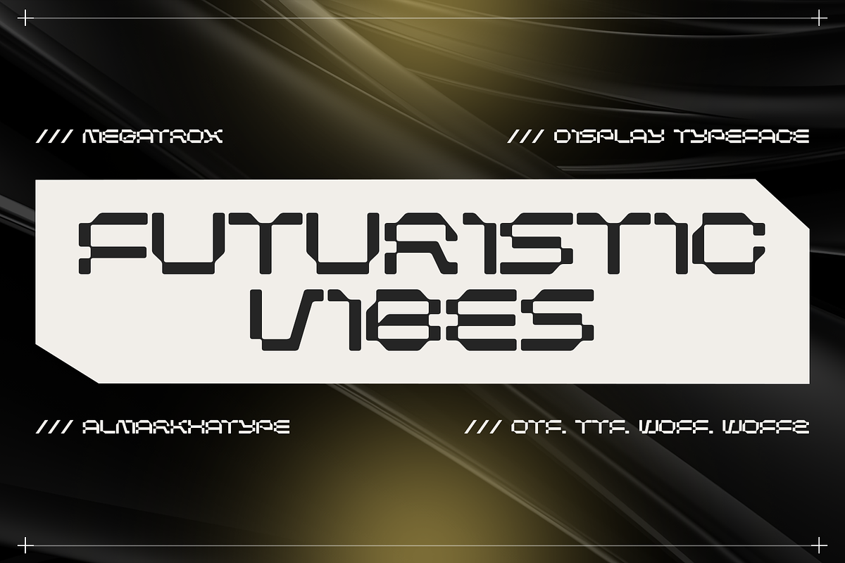 Megatrox – Mecha Font, a Sans Serif Font by Almarkhatype (Photo 6 of 15)
