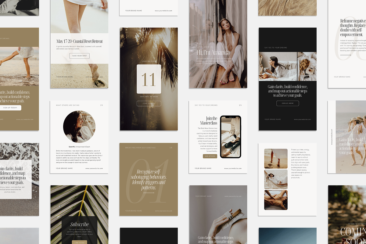 Modern Social Media Canva Templates, a Social Media Template by DESIGN BY nube (Photo 3 of 10)