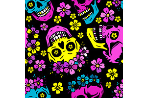Mexican papel picado Seamless, an Illustration by Nenahliadava Design