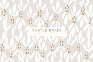 Subtle Braid, a Pattern Graphic by MalyskaStudio