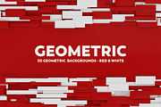 3D Geometric Abstract Backgrounds, a Background Graphic by BIBIART (Thumbnail 1 of 10)