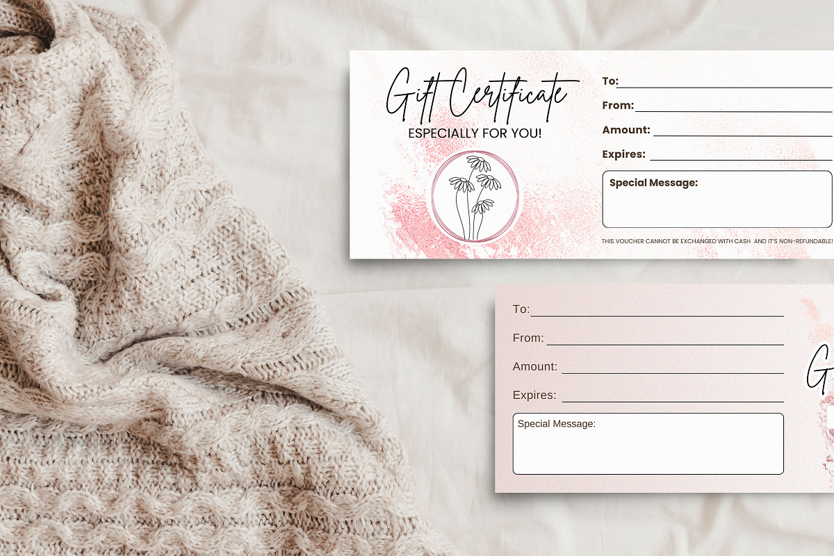 Rosegold Printable Gift Card, a Design Template by Snapybiz (Photo 9 of 9)