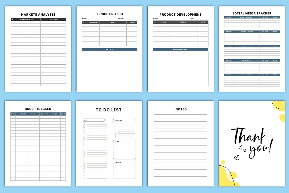 2025 Business Workbook Interior, a Print Template by Designmela01 (Photo 5 of 5)