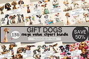 QUIRKY AND WHIMSICAL DOGS CLIPART, an Animal Illustration by Daring Digies (Thumbnail 1 of 8)