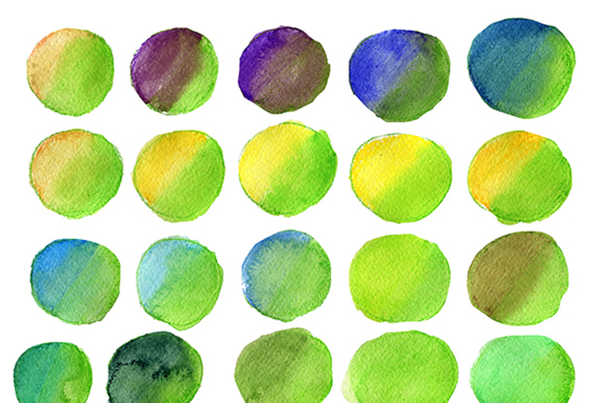 420 hand drawn watercolor spots, a Texture Graphic by Art Loft (Photo 13 of 14)
