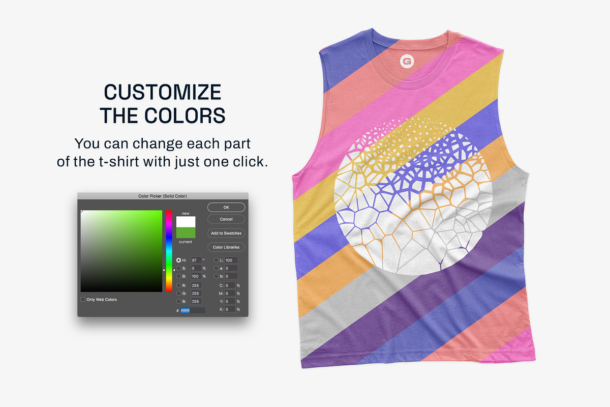 Bella Canvas 3483 Muscle Tank Mockup, a Shirt Mockup by GraphicHero (Photo 6 of 9)