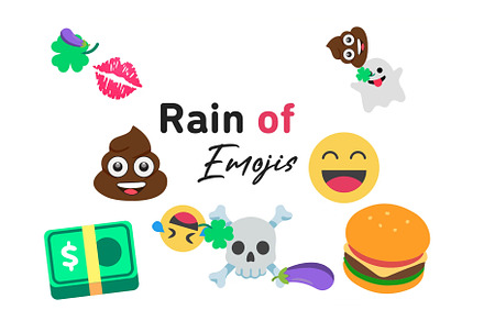 Rain of Emojis - Lottie Animations, an Emoji Icon by NF Motion Studio